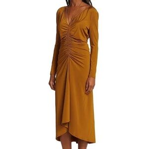 Veronica Beard Mustard Midi Dress